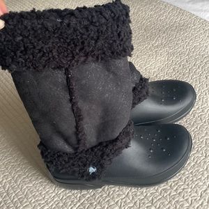 CROCS Nadia Faux Fur Snow Boots